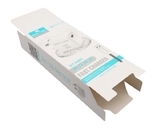 caja de embalaje del papel blanco del color del almacenamiento del cargador con el ODM claro del OEM de la ventana